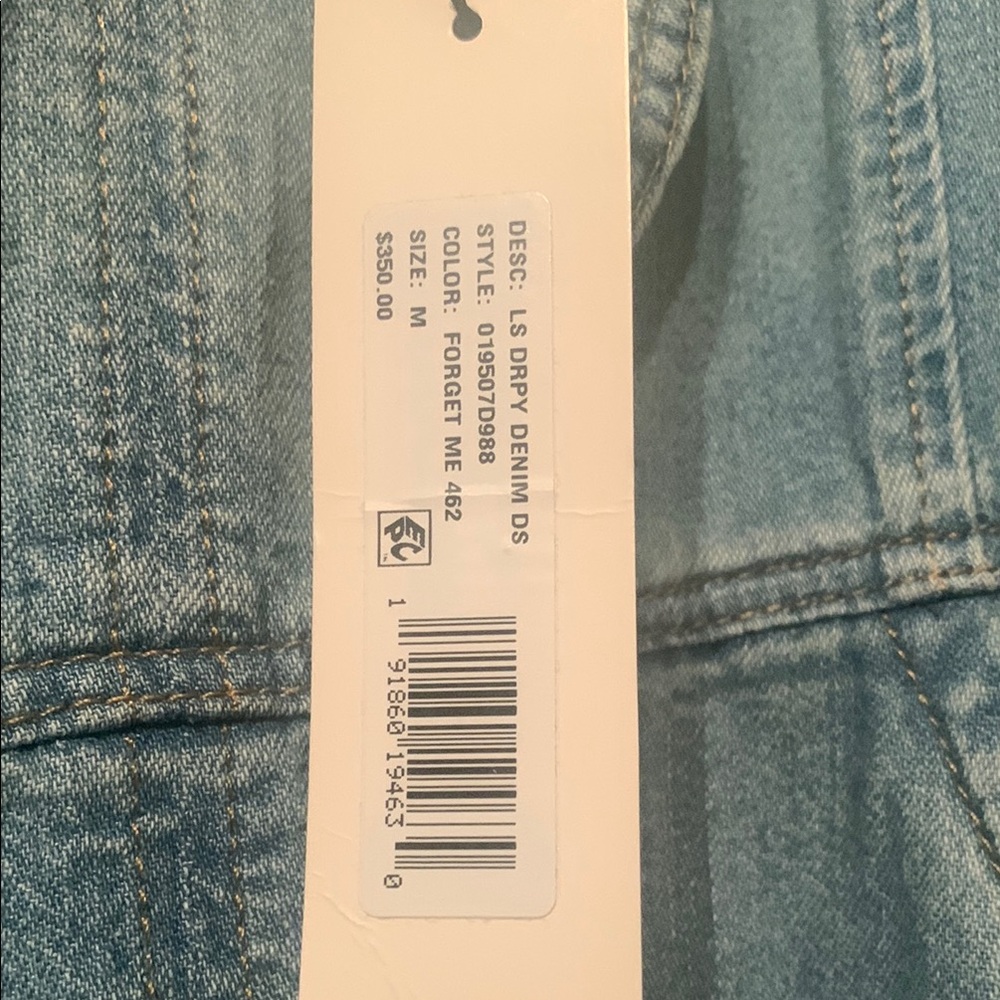 Rebecca Taylor Blue Sheath Mini Dress with Puff Sleeves - NWT - Offers welcome! - Picture 2 of 6